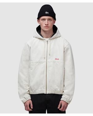 Stussy Canvas Insulated Work Jacket - White