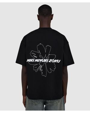 MKI Miyuki-Zoku Wildflower T-Shirt - Black