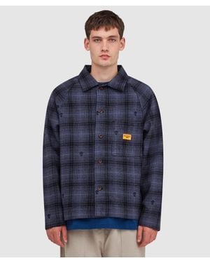 Service Works Thistle Plaid Foh Jacket - Blue