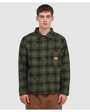 Service Works Thistle Plaid Foh Jacket - Green