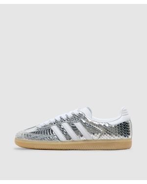 adidas gazelle silver green womens Samoa