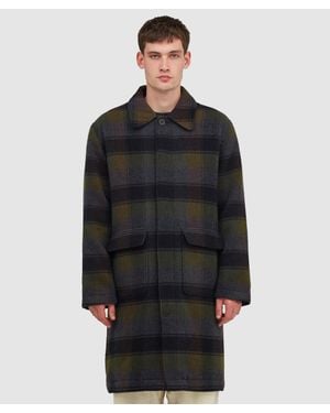 Universal Works Berlin Wool Check Account Jacket - Black