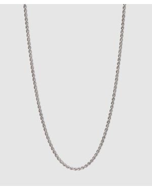 Tom Wood Rope Chain Necklace (925 Sterling - White