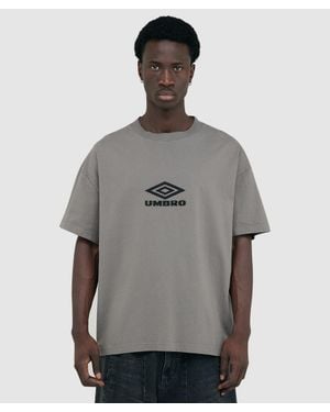 Umbro X Slam Jam Og Logo T-Shirt (Smock - Grey