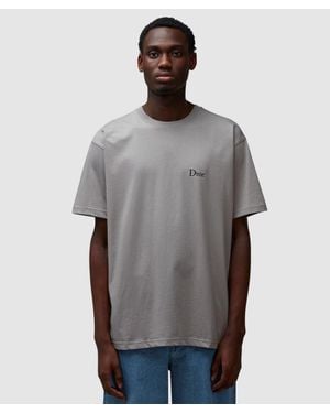 Dime Classic Small Logo T-Shirt (Charcoal - Grey