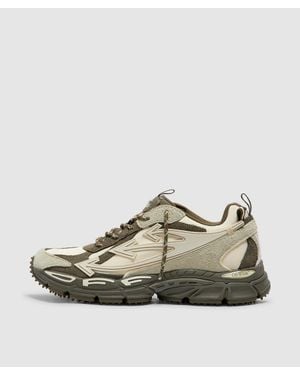 Off-White c/o Virgil Abloh Be Right Back Suede Trainer (Forest - Green