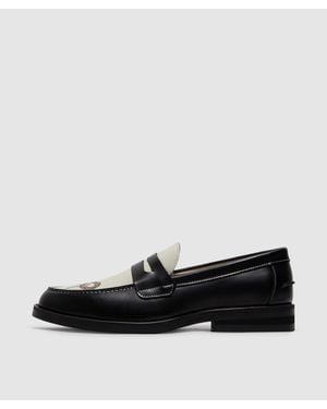 Duke & Dexter Wild Penny Loafer (Snake - Black