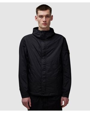 Stone Island Crinkle R-Ny Short Parka - Black