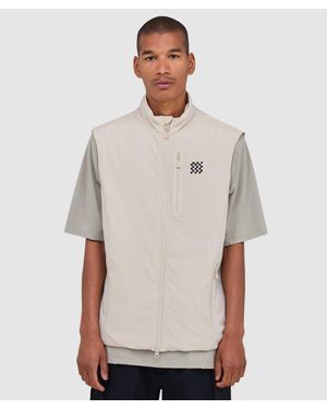 Manors Insulated Course Gilet (Ivory - Grey