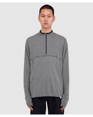 CAYL Live Wool Mix Half Zip Sweater (Charcoal - Gray