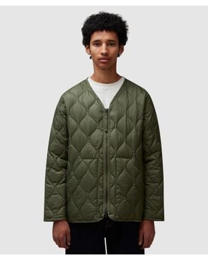 Taion Military V-Neck Soft Shell Jacket - Green