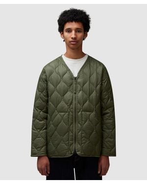 Taion Military V-Neck Soft Shell Jacket - Green
