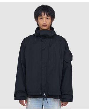 Cole Buxton Hooded Jacket - Blue