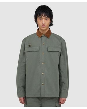Barbour Spey Poplin Overshirt (Archive - Green