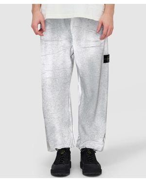 Stone Island Reflective Lamination Fleece Sweatpant (Sky - Grey