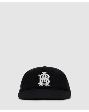 About Blank Monogram Cap /Ecru - Black