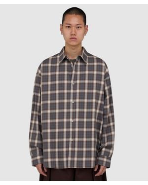 SAGE NATION Chisholm Shirt (Ivory Espresso Check - Gray