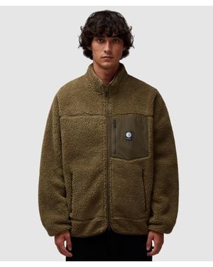 POLAR SKATE Kiki Sherpa Fleece Jacket - Green