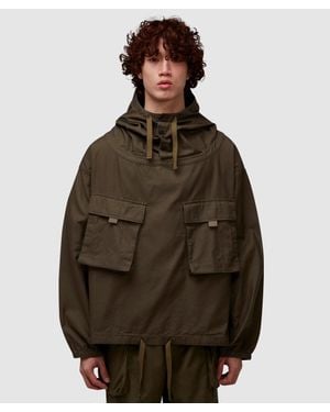 Brain Dead Military Cloth Smock Jacket ( - Brown