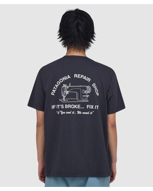 Patagonia Repair Shop T-Shirt (Ink - Blue