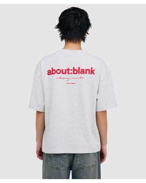 About Blank Box T-Shirt Marl - White