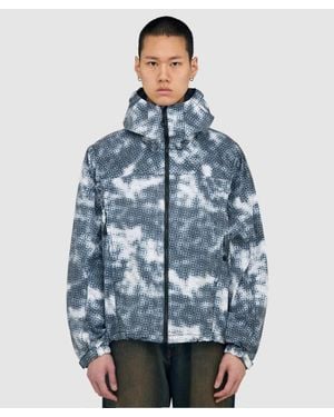 Beams Plus Tech Zip Hooded Jacket - Blue