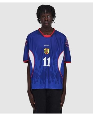 About Blank Football Jersey Shirt - Blue