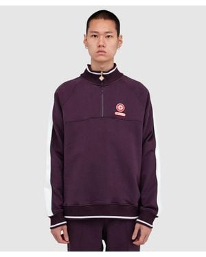 CASABLANCA Quarter Zip Sweatshirt - Purple