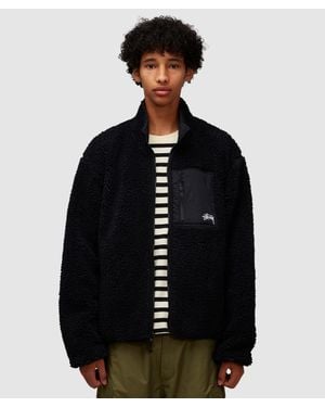 Stussy Sherpa Reversible Jacket - Black