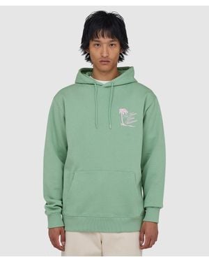 Drole de Monsieur Palm Slogan Hoodie (Water - Green