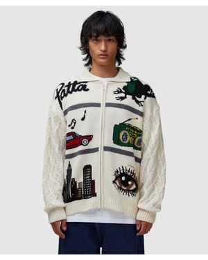 PATTA Perfect Day Knitted Cardigan - Grey