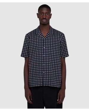 Universal Works Road Shirt /Sand - Blue