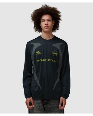 BOILER ROOM X Umbro Football T-Shirt - Blue