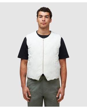 Stussy Reversible Quilted Vest - White