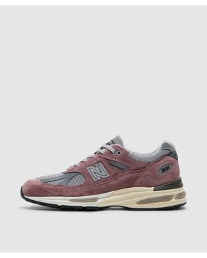 New Balance Miuk 991V2 Sneaker (Rose Taupe Alloy - Brown