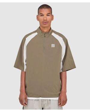 Manors Tour Mid Layer T-Shirt (Dark - Brown