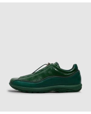 Diemme Licata Sneaker Crackled Patent Leather - Green