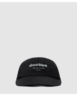 About Blank Box Cap /Ecru - Black