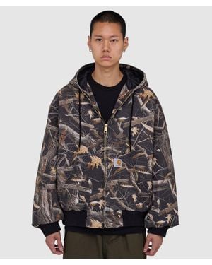Carhartt Og Active Jacket (Camo Feather Tree - Black