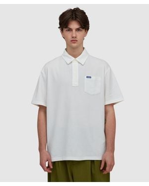 Metalwood Airy Pocket Polo T-Shirt - White
