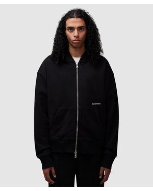 About Blank Box Zip Hoodie - Black