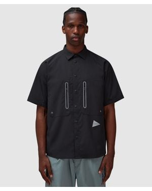 and wander Tech Shirt - Black