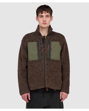 Cafe Mountain Mountain Fleece Jacket (Earth And Moss - Brown
