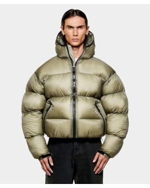 MKI Miyuki-Zoku Translucent Hooded Bubble Jacket (Sage - Green