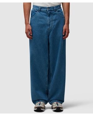 POLAR SKATE Baggy High-Waisted Tapered Denim Trousers - Blue