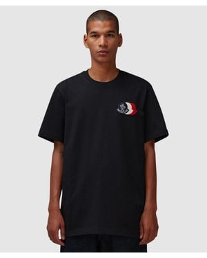 Moncler Triple Logo Badge T-Shirt - Black