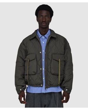Estudio Niksen Quilted Pocket Jacket (Checkered - Grey