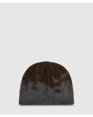 Gramicci Mohair Splatter Beanie - Brown