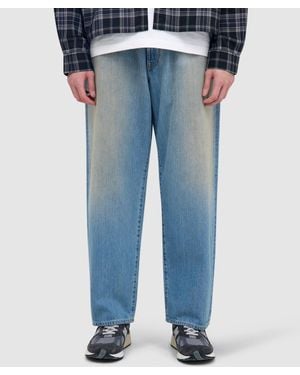 Beams Plus Wide Denim Jean (Mid - Blue