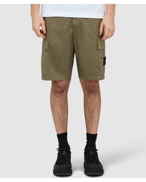 Stone Island Stretch Tela �Paracdute� Short (Military - Green